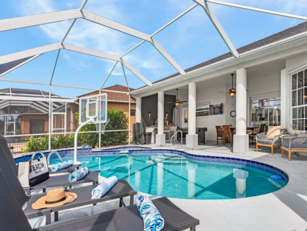 Luxury Villa in Southwest Florida with Heated Pool & Canal Views